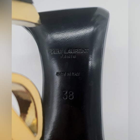 Saint Laurent Opyum Patent Leather Sandals - Picture 7 of 15